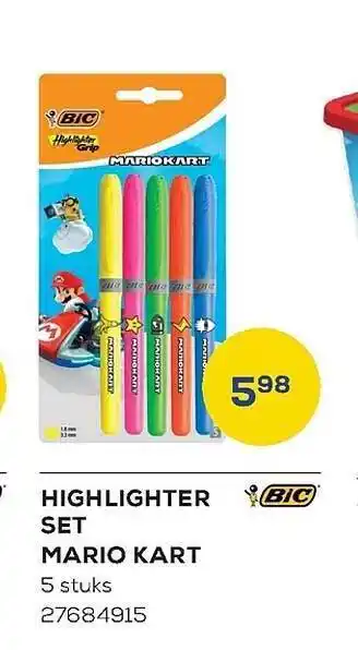 Supra Bazar Highlighter set mario kart aanbieding
