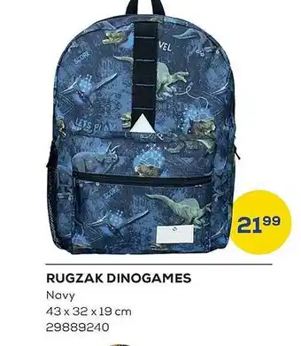 Supra Bazar Rugzak dinogames navy aanbieding