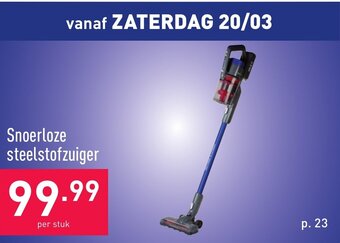 Snoerloze steelstofzuiger