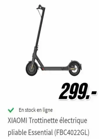 Xiaomi Trottinette Electrique Pliable Essential (FBC4022GL)