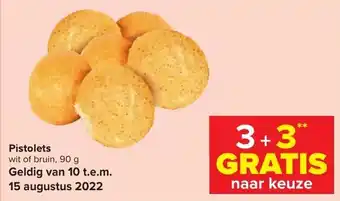 Carrefour Pistolets Wit of Bruin 90g aanbieding