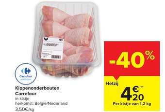 Carrefour Kippenonderbouten  Carrefour aanbieding