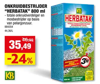 Herbatak Onkruidbestrijder 800ml