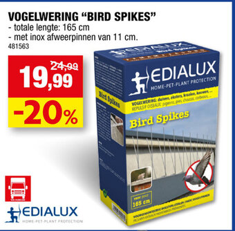 Hubo Vogelwering Bird Spikes aanbieding