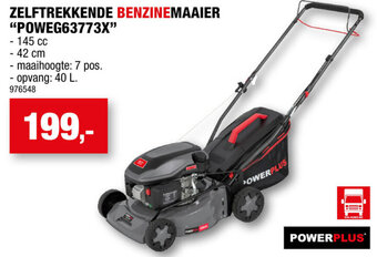 Hubo Powerplus Zelftrekkende Benzinemaaier POWEG63773X aanbieding