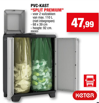 Hubo PVC-Kast Split Premium aanbieding