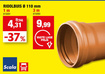Hubo Rioolbuis 110mm aanbieding