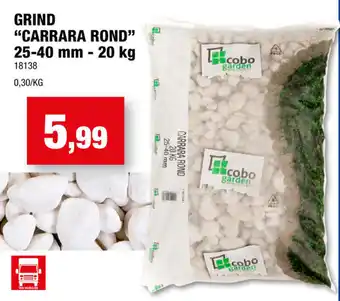 Hubo Grind Carrara Rond 20Kg aanbieding