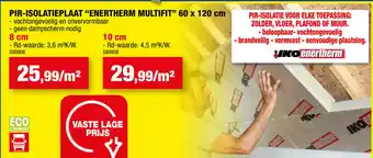 Hubo PIR-Isolatieplaat Enertherm Multifit 60 x 120cm 8 cm aanbieding