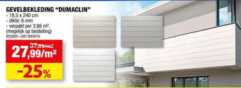 Hubo Gevelbekleding Dumaclin aanbieding