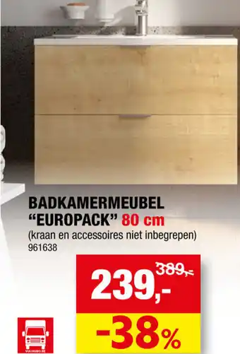 Hubo Badkamermeubel Europack 80cm aanbieding
