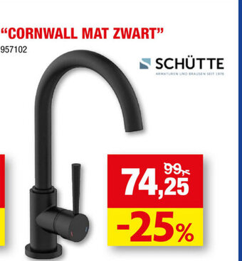 Hubo Keukenkraan Cornwall Mat Zwart aanbieding