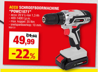 Hubo Accu Schroefboormachine aanbieding