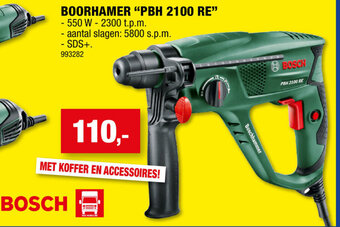 Hubo Bosch Boorhamer PBH 2100 RE aanbieding