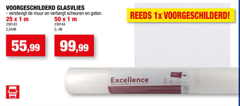 Hubo Voorgeschilderd Glasvlies 25 x 1 m aanbieding