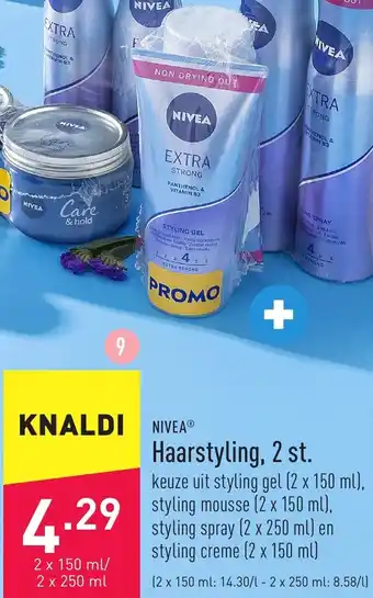 ALDI Nivea Haarstyling, 2 st. aanbieding