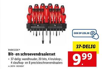 Lidl Bit en schroevendraaierset aanbieding