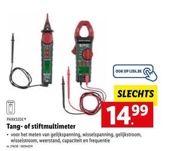 Lidl Tang of stiftmultimeter aanbieding