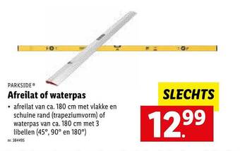 Lidl Afreilat of waterpas aanbieding