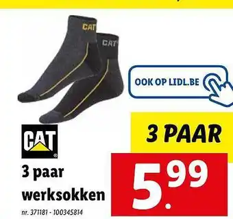 Lidl 3 paar werksokken aanbieding