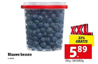 Lidl Blauwe bessen aanbieding