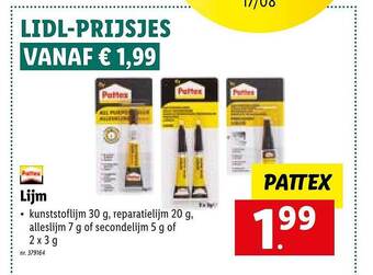 Lidl Lijm aanbieding