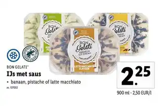 Lidl Ijs met saus aanbieding
