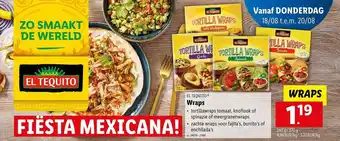 Lidl El tequito wraps aanbieding