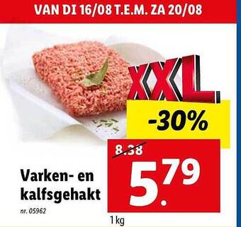 Varken en kalfsgehakt