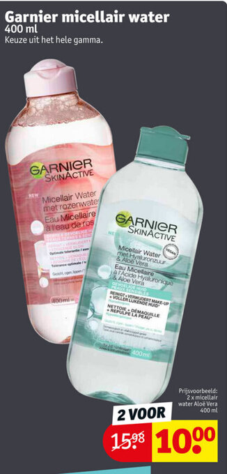 Kruidvat Garnier micellair water 400ml aanbieding