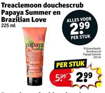 Treaclemoon douchescrub papaya summer en brazilian love 225ml