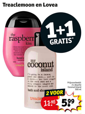 Kruidvat Treaclemoon en lovea aanbieding
