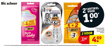Kruidvat Bic scheer aanbieding