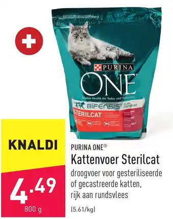 ALDI Purina One Kattenvoer Sterilcat aanbieding
