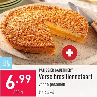 ALDI Patissier Gaulthier Verse bresiliennetaart aanbieding