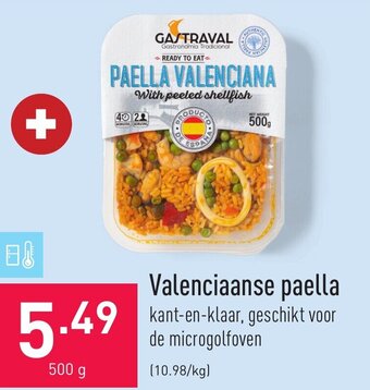 ALDI Gastraval Valenciaanse paella aanbieding
