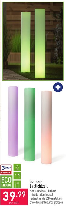 ALDI Light Zone Ledlichtzuil aanbieding
