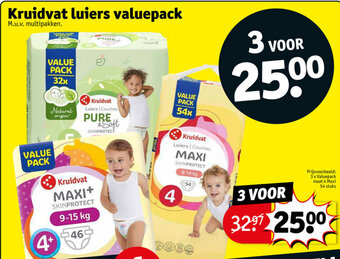 Kruidvat Kruidvat luiers valuepack aanbieding