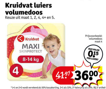 Kruidvat Kruidvat luiers volumedoos aanbieding