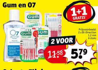 Kruidvat Gum en 07 aanbieding
