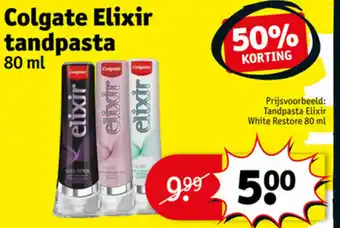 Kruidvat Colgate elixir tandpasta 80ml aanbieding