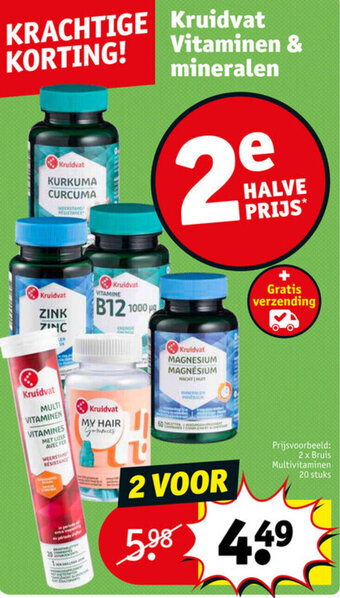 Kruidvat Kruidvat vitaminen & mineralen aanbieding