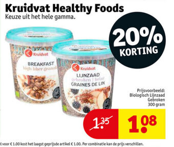 Kruidvat Kruidvat healthy foods aanbieding