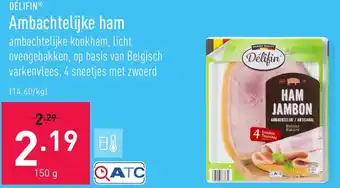 ALDI Delifin Ambachtelijke ham aanbieding