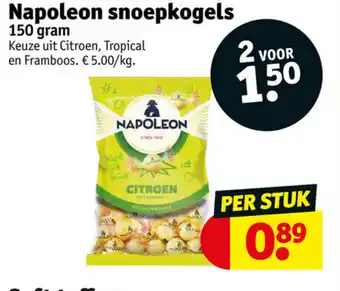 Kruidvat Napoleon snoepkogels 150g aanbieding
