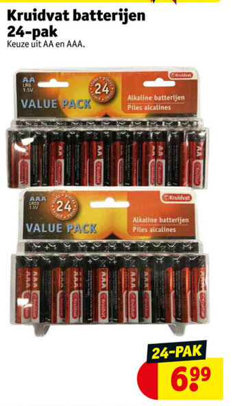 Kruidvat Kruidvat batterijen 24-pak aanbieding