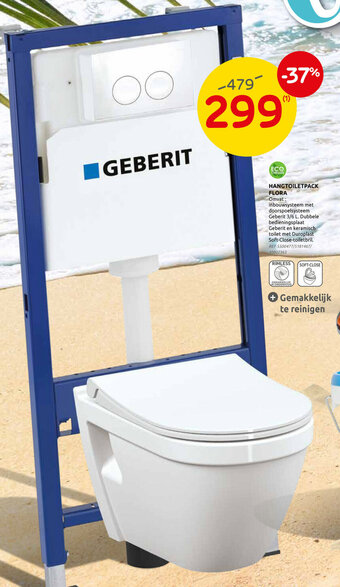 Brico Hangtoiletpack Flora aanbieding