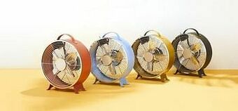 HEMA HEMA Tafelventilator Retro Ø25.8cm Mat Terra aanbieding