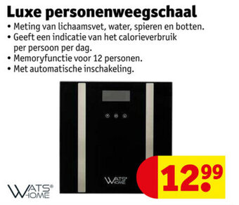 Kruidvat Luxe personenweegschaal aanbieding