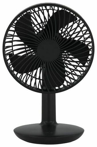 HEMA HEMA Tafelventilator Draadloos Stil Ø16cm Mat Zwart aanbieding